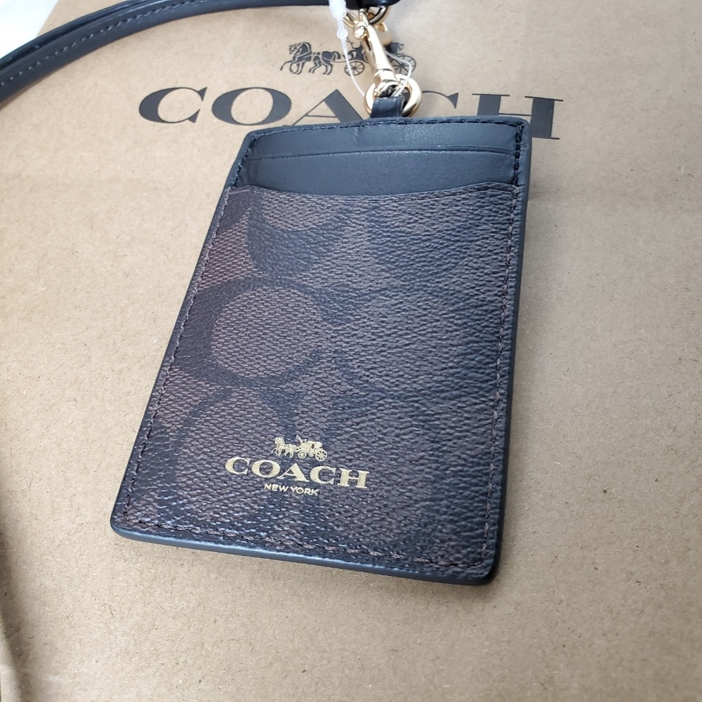 COACH ID CARD/CREDIT CARD HOLDER LANYARD